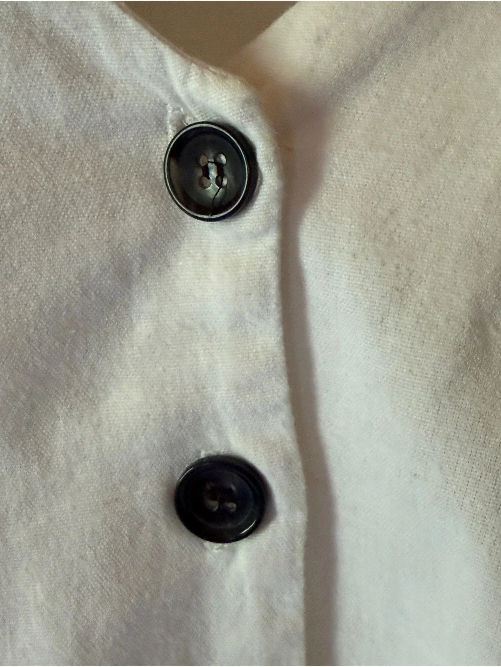 Zara Cream V-Neck Button Front Blouse